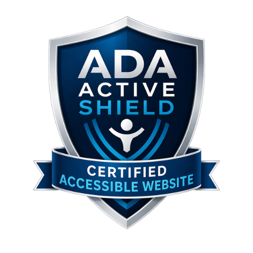 ADA Active Shield certification badge
